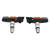 1 Pair Bike Brake Pads Drainage Groove Design Rubber Bicycle Brake Blocks Pads for Mountain Bike Road Bike Black