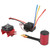 RC Waterproof Brushless 60A ESC S3650 2300KV Brushless Motor Kit with Motor Cooling Fan for 1/8 1/10 RC Car