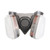 Reusable Half Face Cover Half Facepieces Cover with Safety Glasses Filters Extra Filters for Painting Chemical