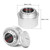TOMSHOO Portable Mini Aluminum Alloy Alcohol Stove with Lid and Stainless Steel Windscreen Wind Shield for Outdoor Camping Hiking Backpacking Cooking