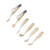 2 Sets Silicone Artificial Fishing Bait with 3D Eyes Soft Fishing Bait for Saltwater FreshwaterGold