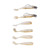 2 Sets Silicone Artificial Fishing Bait with 3D Eyes Soft Fishing Bait for Saltwater FreshwaterGold