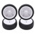 4PCS 1/10 Tires RC Car Rubber Plastic Wheel Tires Ensure Better Grip and Operating Performance