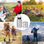 TOMSHOO 1050ml Stainless Steel Water Bottle Leak Proof Sports Bottle for Outdoor Camping Hiking Backpacking Cycle Fitness
