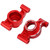 2pcs Rear Axle Seat Aluminum Alloy RC Rear Knuckle Arm Hub Carrier for Traxxas 1/10 MAXX 2.0 RC Cars Red