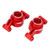 2pcs Rear Axle Seat Aluminum Alloy RC Rear Knuckle Arm Hub Carrier for Traxxas 1/10 MAXX 2.0 RC Cars Red