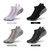 6 Pairs Sports Ankle Socks  Athletic Low-cut Socks Thick Knit Autumn Winter Socks Outdoor Fitness Breathable Quick Dry Socks Wear-resistant Warm Socks Lightweight Anti-skid No-Show Socks For Marathon Running Cycle