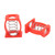 2pcs Folding Stem Clamp Knob Adjustment Spring Support Folding Bike Stem Fixing C Clamp Spring Accessories Red
