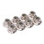 8PCS Metal M4 Wheel Lock Nut Flange Nylon Lock Nuts for Arrma Typhon 1/10 RC Car PartsSilver