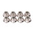 8PCS Metal M4 Wheel Lock Nut Flange Nylon Lock Nuts for Arrma Typhon 1/10 RC Car PartsSilver
