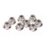 8PCS Metal M4 Wheel Lock Nut Flange Nylon Lock Nuts for Arrma Typhon 1/10 RC Car PartsSilver