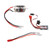 RC Brushed Motor ESC Set 28T 390 Brushed Motor with 30A Brushed ESC JST Female to 4.0mm Female Adapter Cable for 1/16 1/18 RC Car Boat