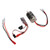 RC Brushed Motor ESC Set 28T 390 Brushed Motor with 30A Brushed ESC JST Female to 4.0mm Female Adapter Cable for 1/16 1/18 RC Car Boat