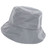 Reflective Hat Skin Friendly Breathable Stylish Cotton Bucket Hat for Women Men for Walking Running Cycling Party Silver Gray