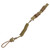 Multifunction Tactics Sling Spear Belt Safety Rope Anti Lost Outdoors Spring Wear Resisting Elasticity Key Chain(Spring Key Chain mud color)