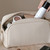 Cosmetic Bag Large Capacity Makeup Bag Double Zipper Portable Travel Toiletry Bag White