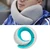 Travel Neck Support Pillow with Memory Foam Removable Cover Adjustable Airplane Neck Rest Pillow Gray Blue