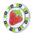 Zinc Alloy Compact Golf Ball Marker Magnetic Hat Clip Lightweight Cap Clamp Gift SuppliesGreen/Strawberry