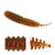 20pcs Fishing Lures Lifelike Worm Soft Baits Set Box Tackle Accessory (Brown)