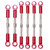RC Metal Pull Rod Steering Servo Link Linkages Tie Rod for WLtoys 144001 124018 124019 1/14 RC CarRed