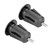Aluminum Alloy Bike Grips Bar End Caps Plug for Mountain Bike Road Bicycle Handlebar (Black)