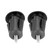 Aluminum Alloy Bike Grips Bar End Caps Plug for Mountain Bike Road Bicycle Handlebar (Black)