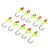 10Pcs Fishing Lure Vivid Color Exquisite Design High Carbon Steel Fishing Tool Accessories