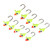 10Pcs Fishing Lure Vivid Color Exquisite Design High Carbon Steel Fishing Tool Accessories
