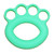 Silicone Grip Trainer Ring Flexible Finger Stretcher Exercise Strengthener for Children Students Hand Training Green