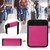 Neoprene Soft Luggage Box Car Door Handle Cover Wrap Grips Suitcase Travel Tags(Pink)