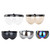 Universal 3 Snap Retro Helmet Visor Windproof Sun Shield Half Face Motorcycle Helmets Visor