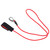 Elastic String Boating Kayak Paddle Safety Rod Leash with Carabiner for Paddling Red