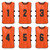 12 PCS Kid's Football Pinnies 2 Colors Quick Drying Soccer Jerseys Youth Sports Scrimmage Basketball Team Training Numbered Bibs Practice Sports Vest