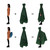 TOMSHOO Multifunctional Lightweight Raincoat with Hood Hiking Cycle Rain Cover Poncho Rain Coat Outdoor Camping Tent Mat