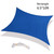 Sail Shade Rectangle Polyester Oxford Cloth Orange Red Sun Shade Sail for Backyard Yard Deck Patio Garden 2.5x2.5m