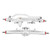 RC Car Front Rear Axle Aluminum Alloy Fully Compatible Straight Axle for Waraith RR10 90048 1/10 RC Car Silver