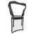 Transparent Bag PVC Waterproof Transparent Purse Portable Clear Bag for Travel Music Festival Black