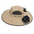 Mens Sun Hat with 2 Solar Fans Nylon UPF50 Wide Brim Fast Drying USB Rechargeable Summer Cooling Fan Fisherman Hat for Beach Outdoor Sports Khaki