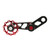 Single Speed Chain Tensioner Aluminum Alloy Folding Bike Chain Stabilizer Bike Chain Tensioner for Single Speed Folding Bike Red