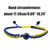 2Pcs Ukraine Bracelet with Natural  Crystal Beads Adjustable Handmade Braided Blue Yellow Ukrainian Flag Jewelry for Yoga Meditation