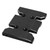 Gearbox Skid Plate Professional Aluminum Alloy High Strength Transmission Mount for SCX10 PRO RC Car Accessories Black