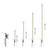 Portable Camping Folding Lamp Pole Lightweight Collapsible Aluminum Lantern Stand Outdoor Light Hanger Holder Stick for Camping Hiking Fishing Garden BBQ