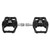 Dual Function Bicycle Pedal Flat Clipless Cleats 3 Sealed Bearings MTB Bike Pedal for SPDBlack