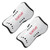1 Pair Sports Soccer Shin Guards Shin Pads White Superlight For for Youth Adults Men Women S
