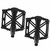 1 Pairs Cycle Pedals X Shaped Bearing Lightweight Cycling Pedal Replacement Black