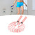 Jump Rope Adjustable with Name Tag Anti Slip Handle Grip Soft Pattern Tube Wrapped Skipping Rope for Kids Fitness Exercise Pink