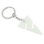 Blue Luminous Keychain Resin Triangular Key Pendant Glow in Dark Keychain for Diver Backpack Decoration