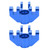 Aluminum Alloy Front Steering Cup for LOSI 1/8 LMT SOLID AXLE Remote Control Car AccessoryBlue