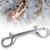 316 Stainless Steel Double Ended Spring Snap Hook Key Holder Clip Keychain Buckle115mm length