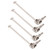 4pcs Universal Drive Shaft Steel Swing Shaft RC Accessory Fit for HSP 94111 1/10 RC CarSilver